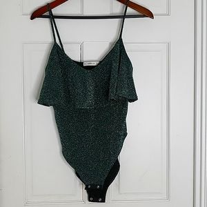 Zara Green Sparkle Bodysuit